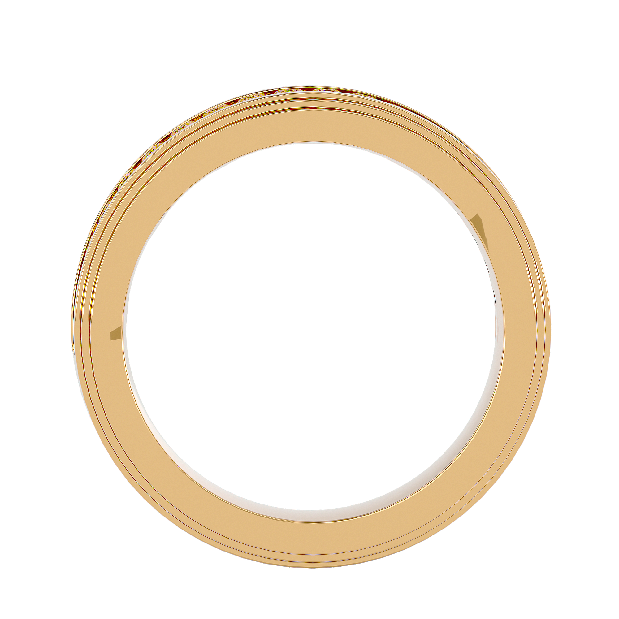 George Diamond Mens Studded Ring