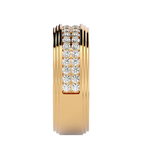 George Diamond Mens Studded Ring