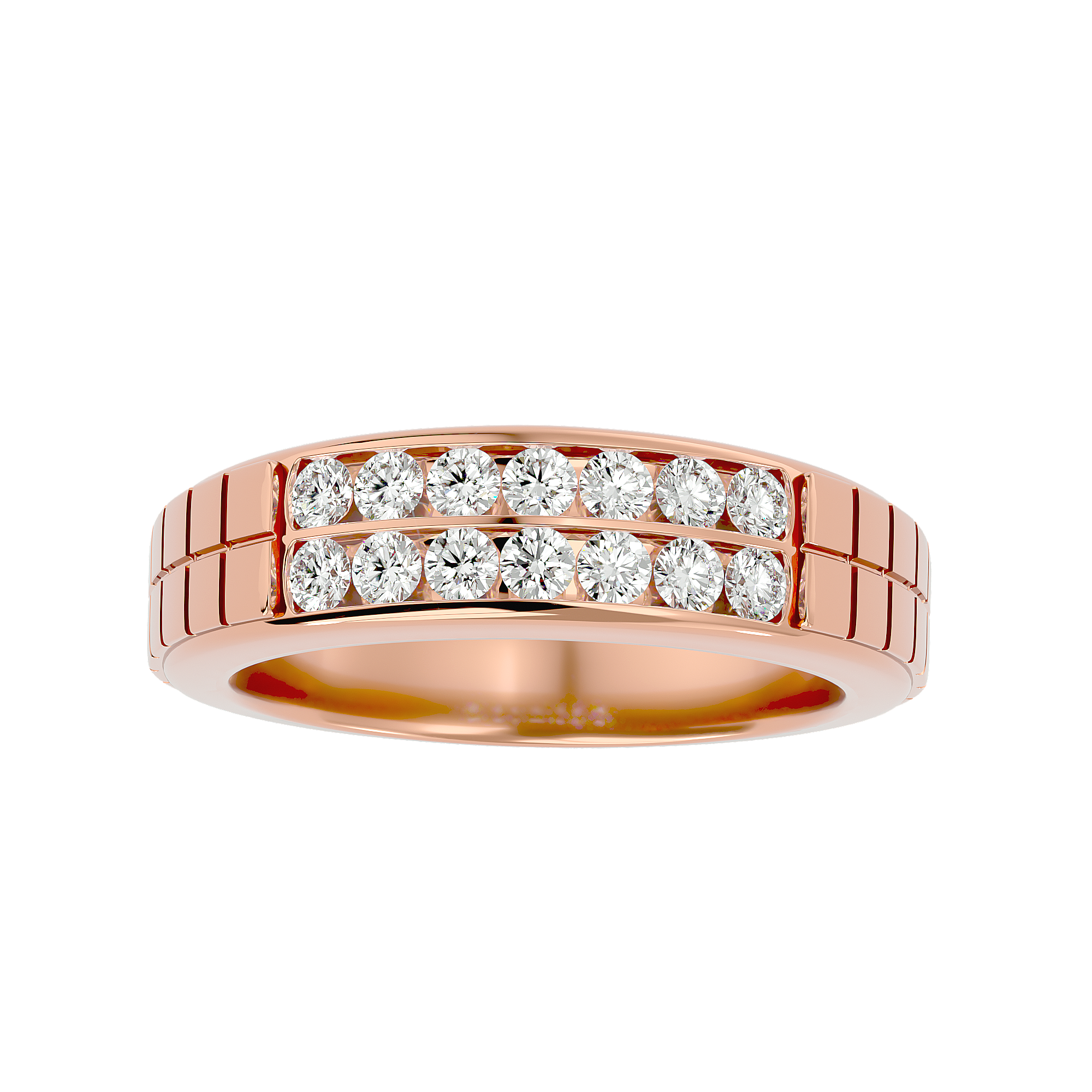 Henry Diamond Mens Studded Ring
