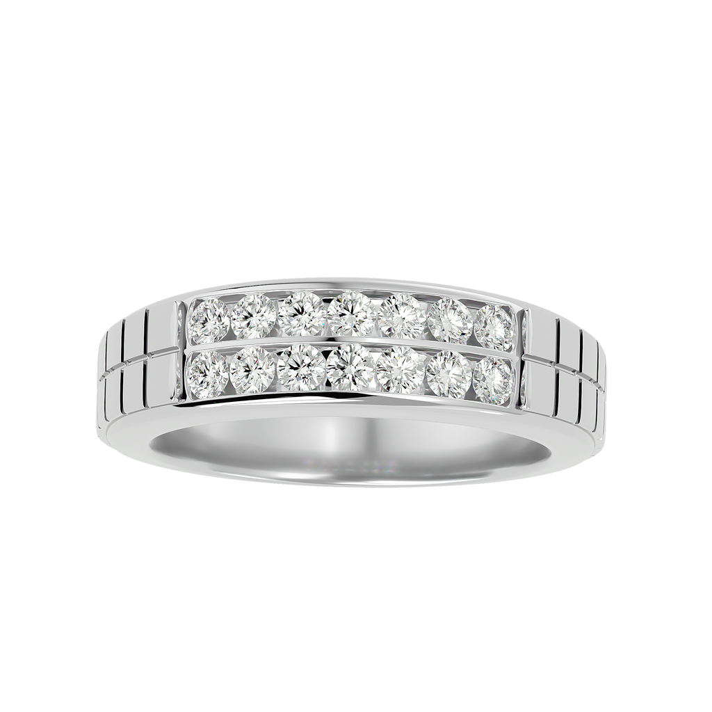 Henry Diamond Mens Studded Ring