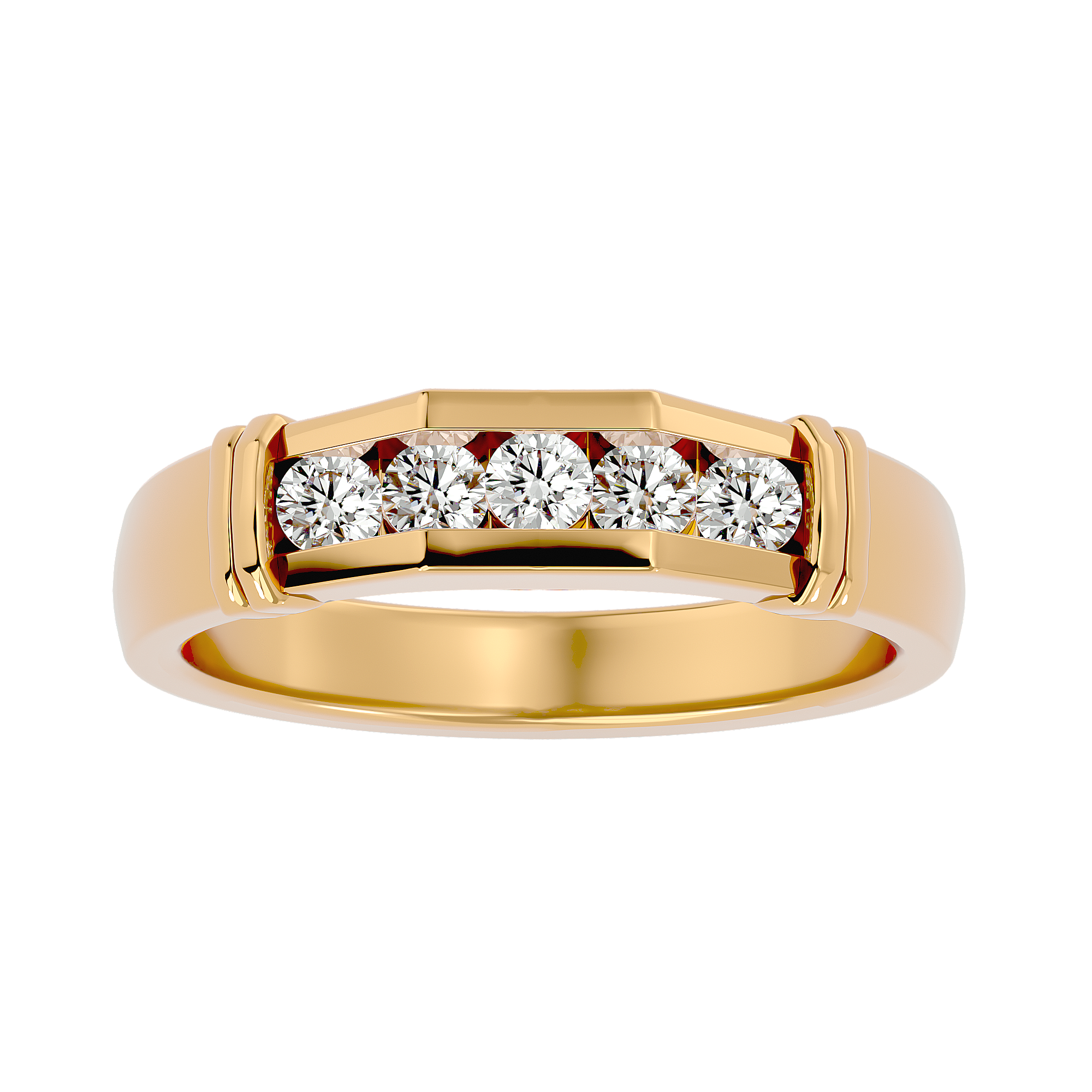 Ian Diamond Mens Studded Ring