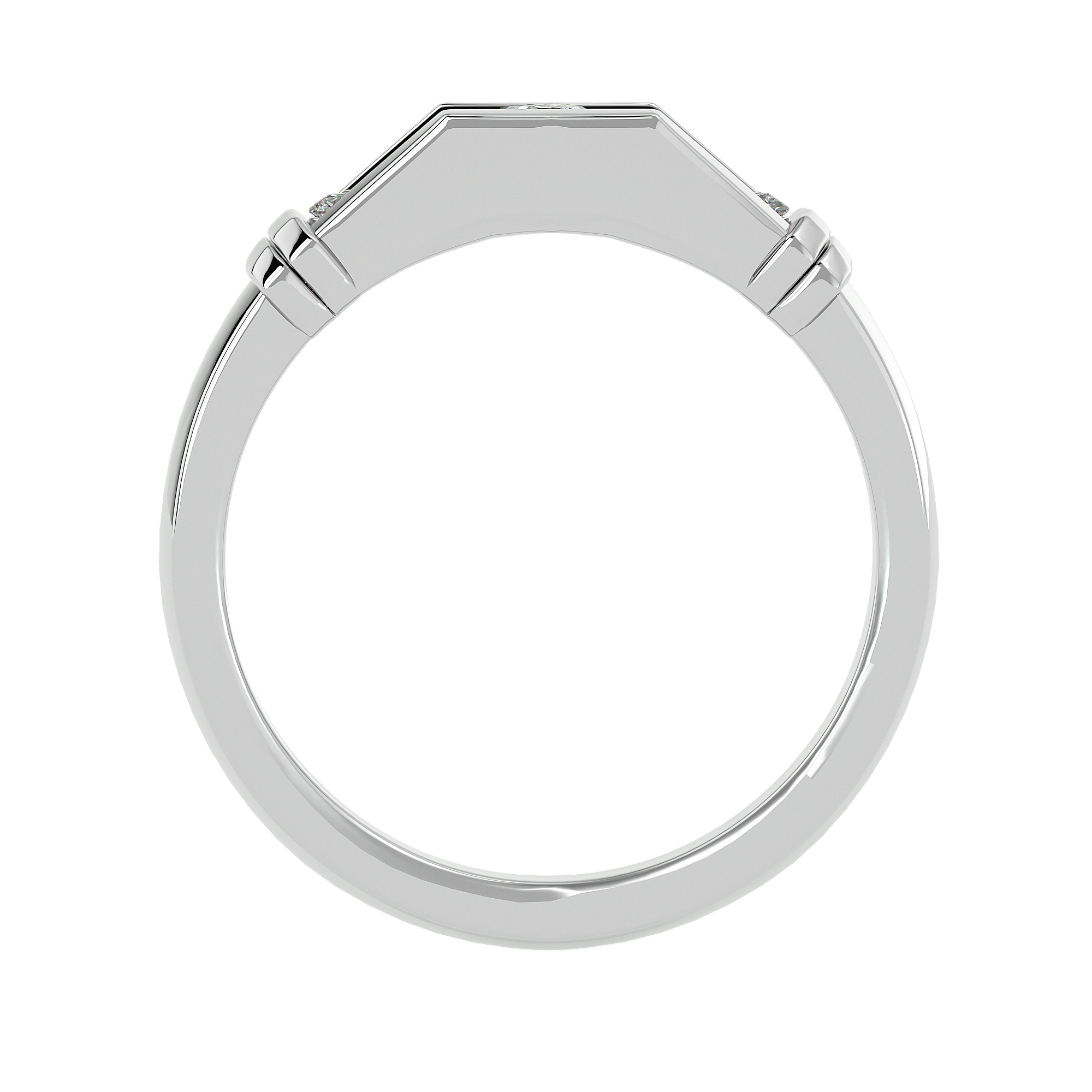 Ian Diamond Mens Studded Ring