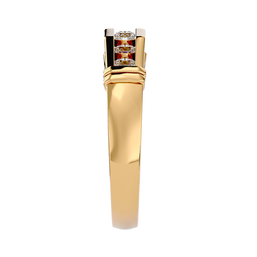 Ian Diamond Mens Studded Ring
