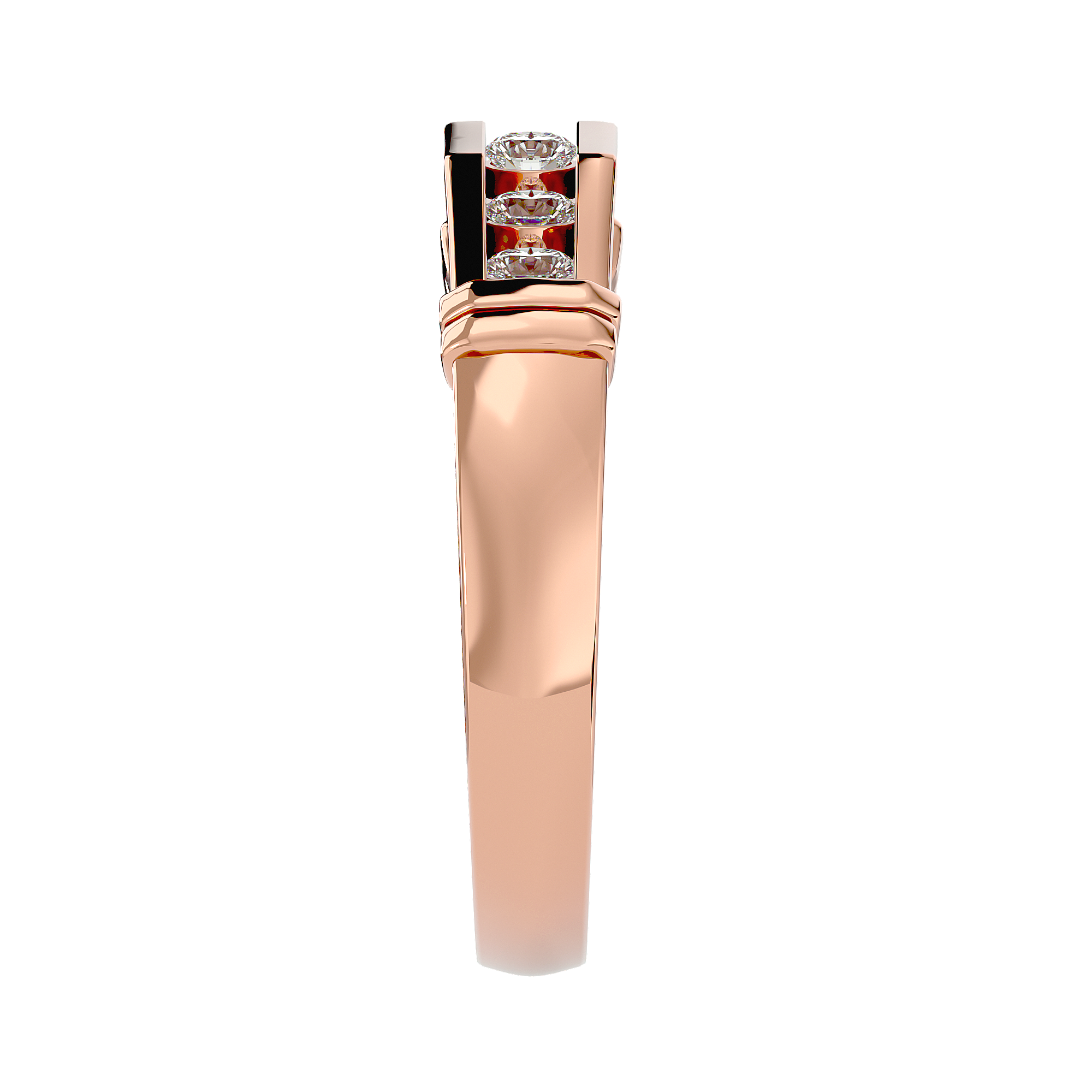 Ian Diamond Mens Studded Ring