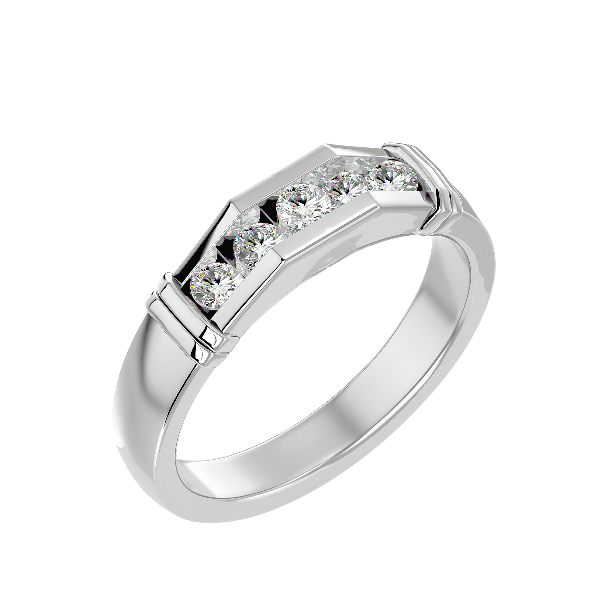 Ian Diamond Mens Studded Ring