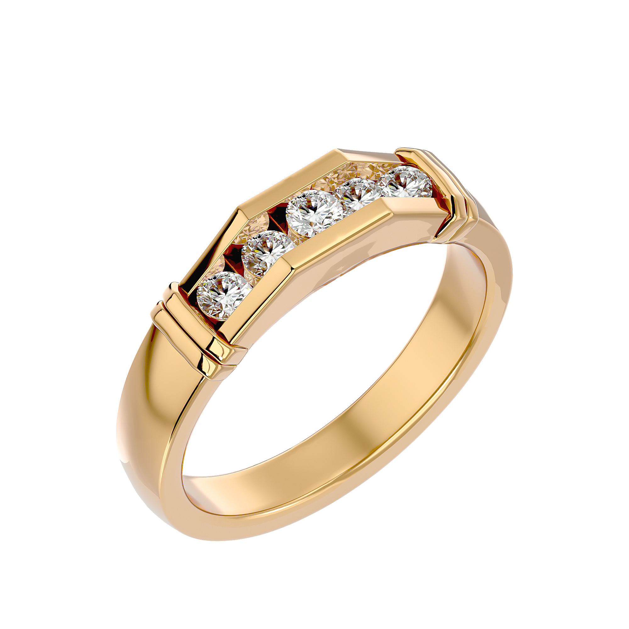 Ian Diamond Mens Studded Ring