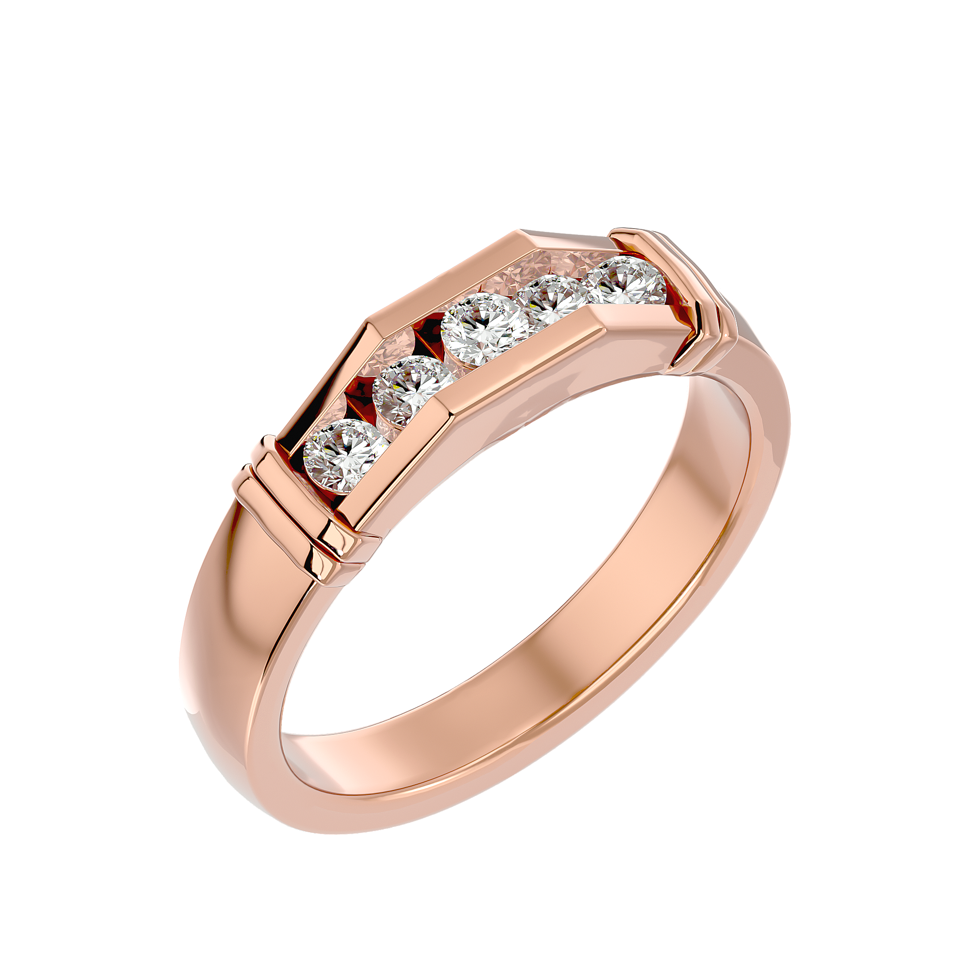 Ian Diamond Mens Studded Ring
