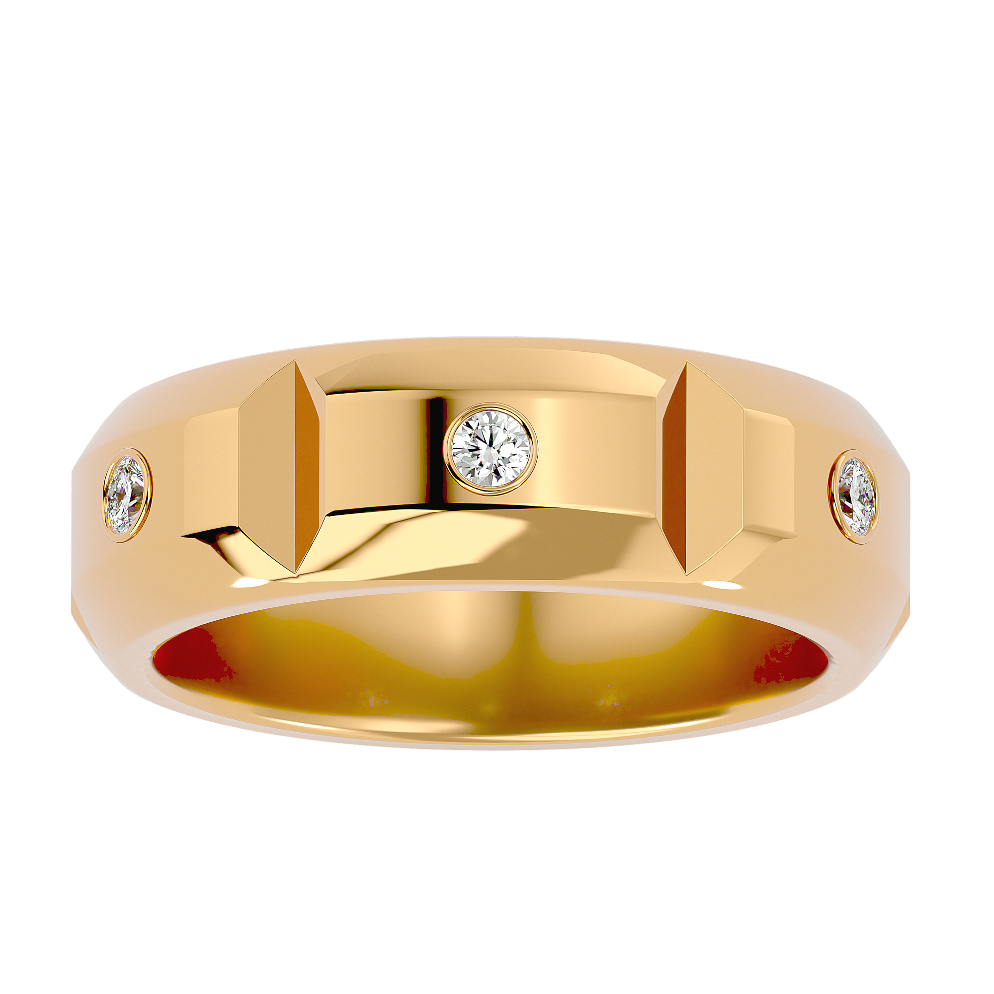 Gabriella Mens Studded  Band
