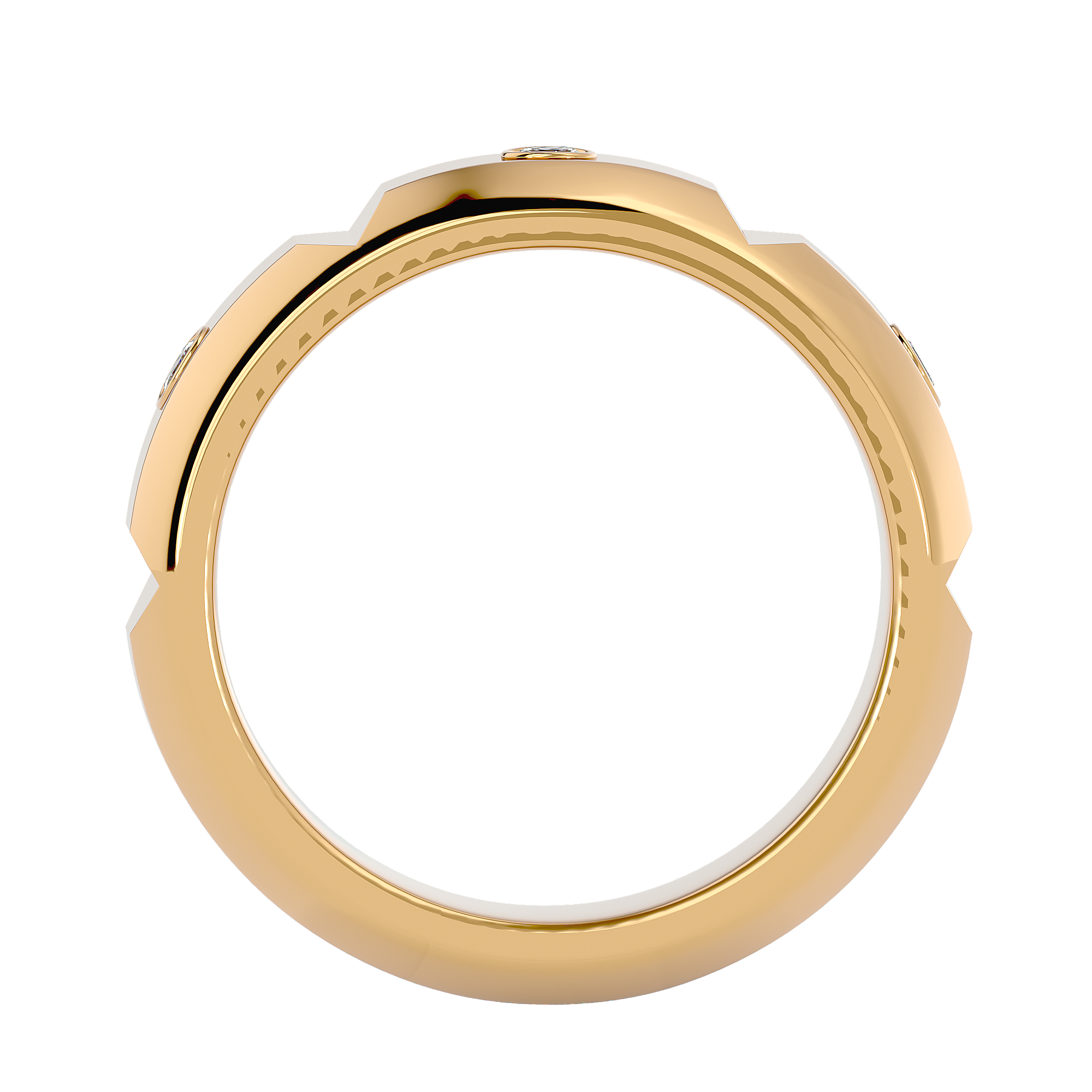 Gabriella Mens Studded  Band