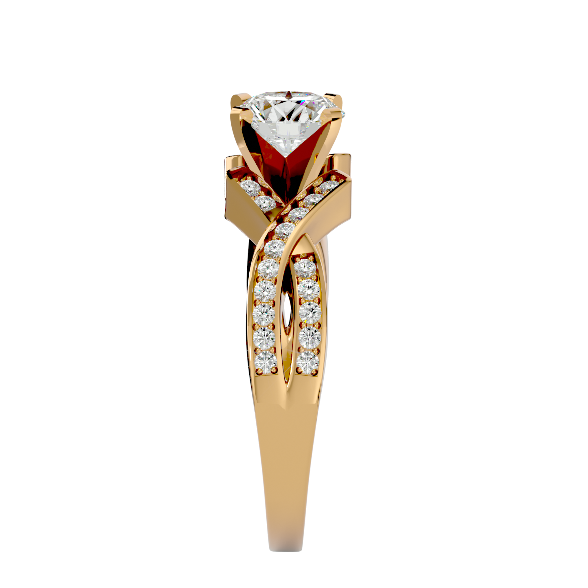 Zephyr Solitaire Ring