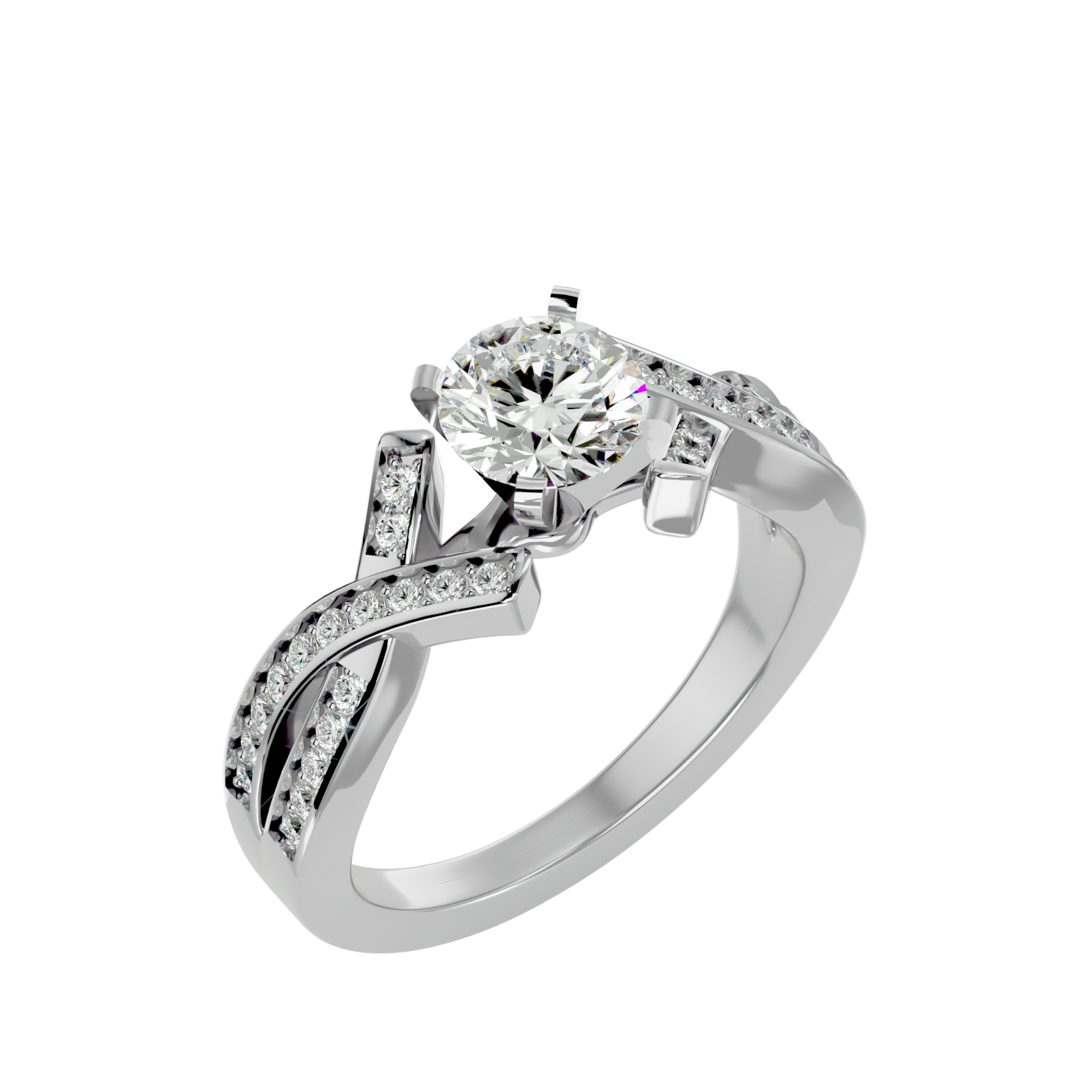 Zephyr Solitaire Ring