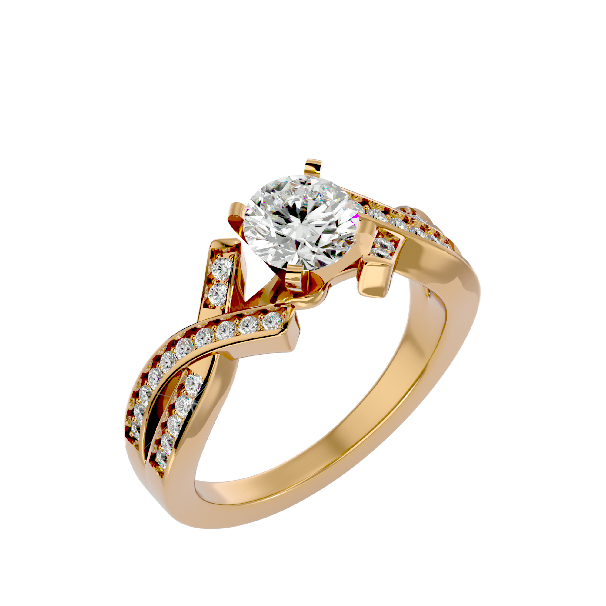 Zephyr Solitaire Ring