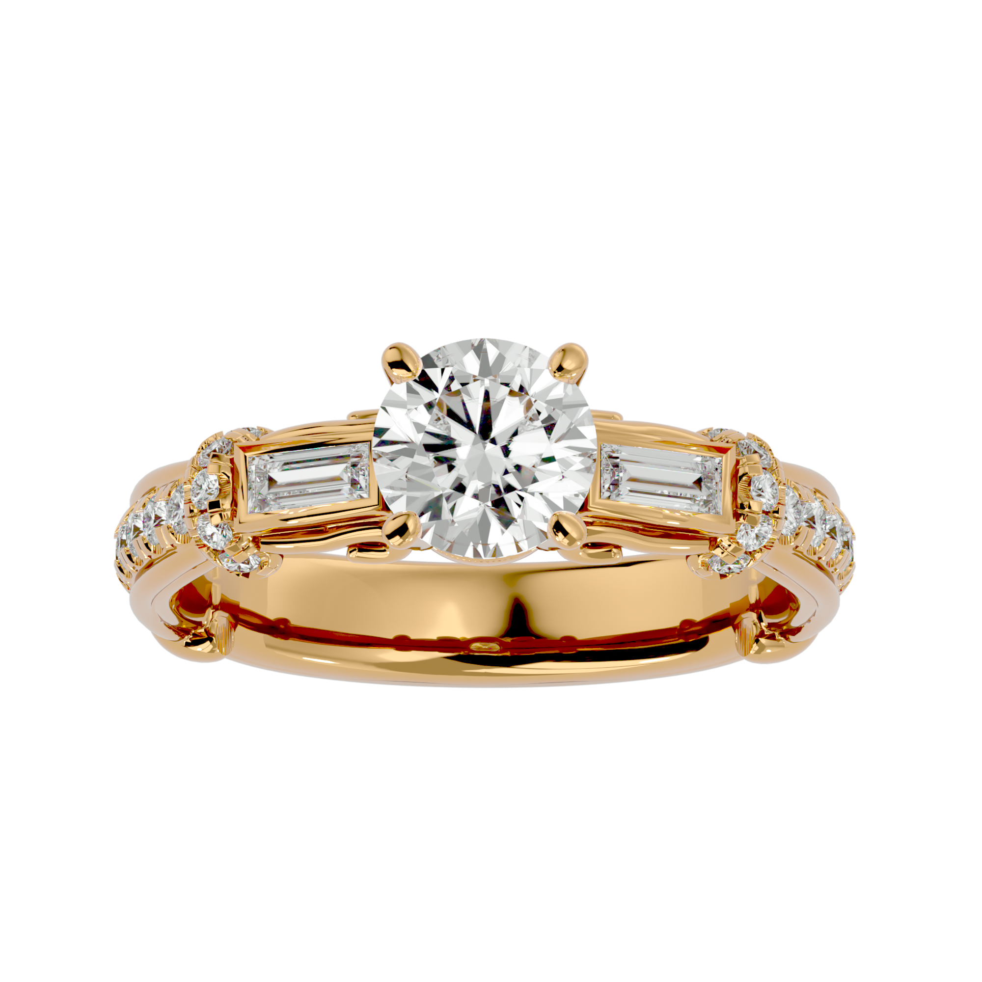 Luna Three Stone Ring