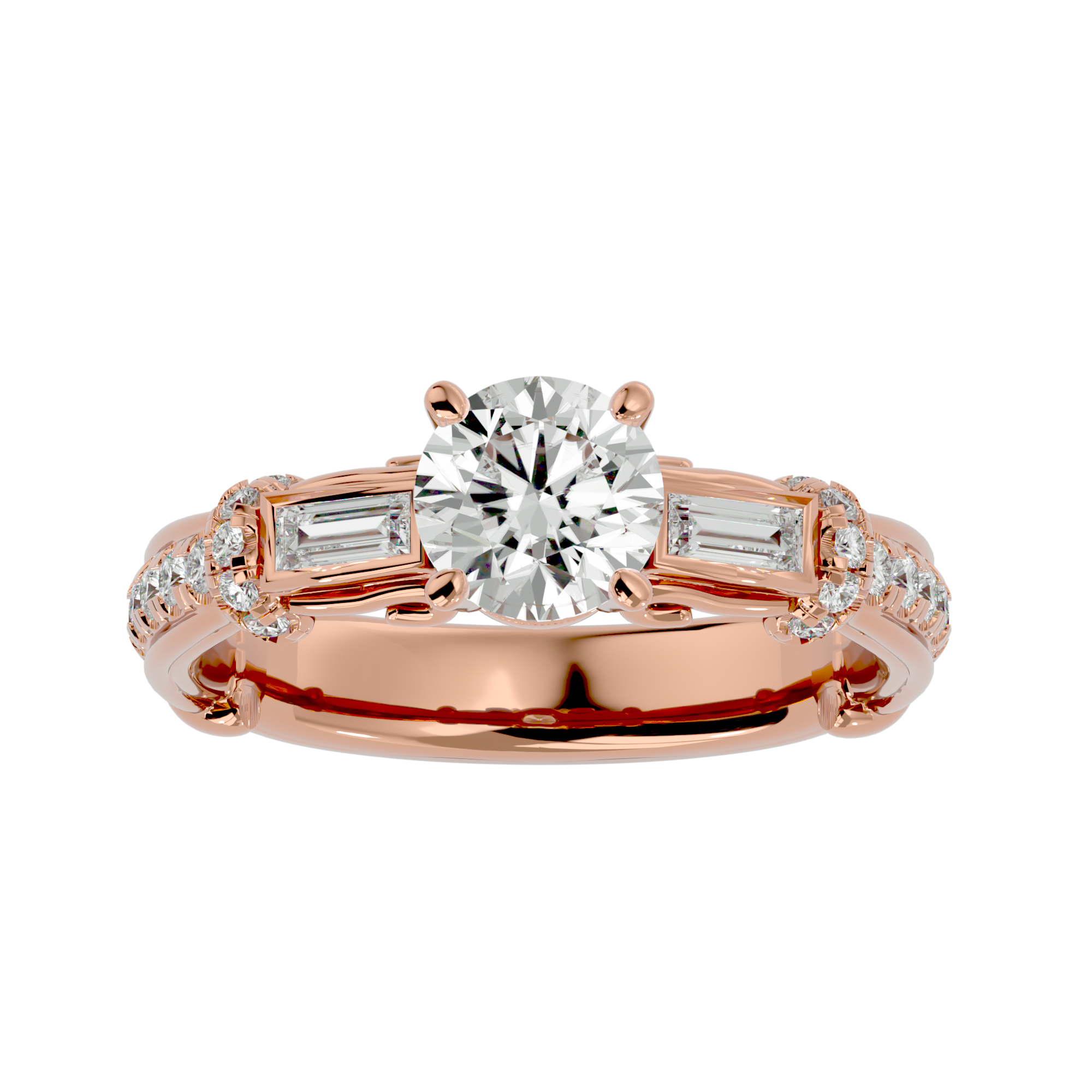 Luna Three Stone Ring