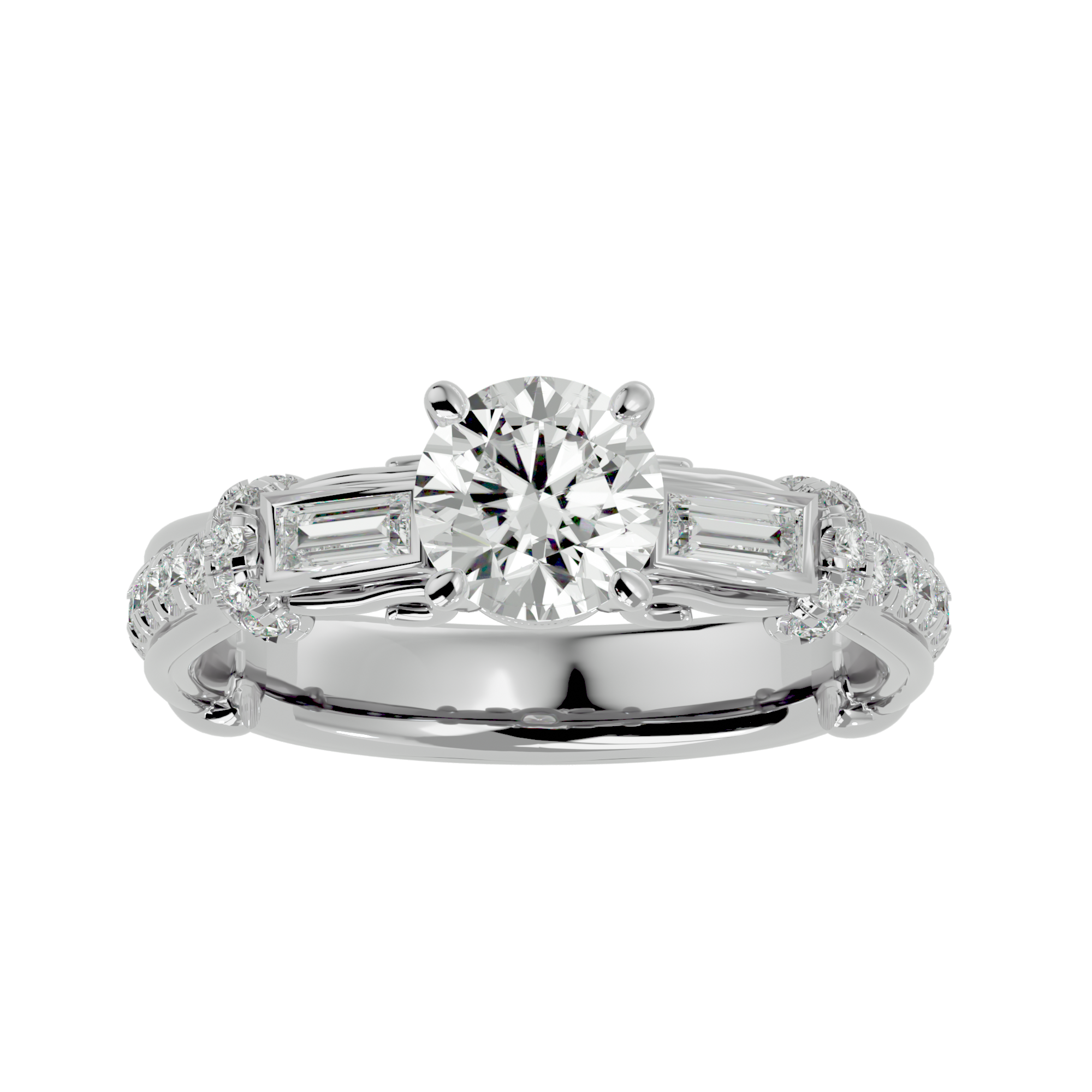 Luna Three Stone Ring