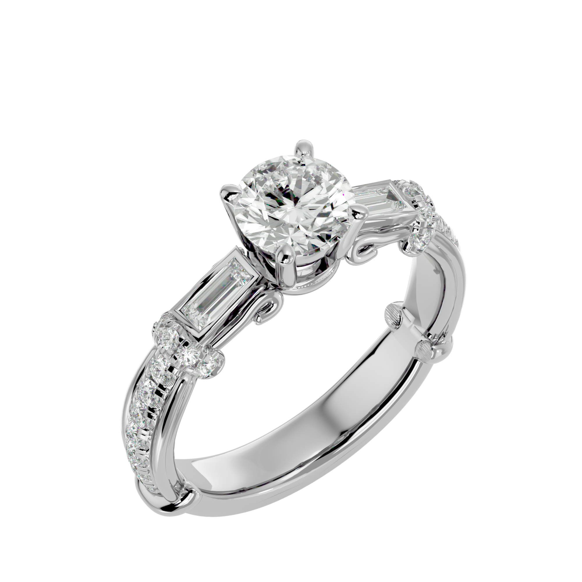 Luna Three Stone Ring