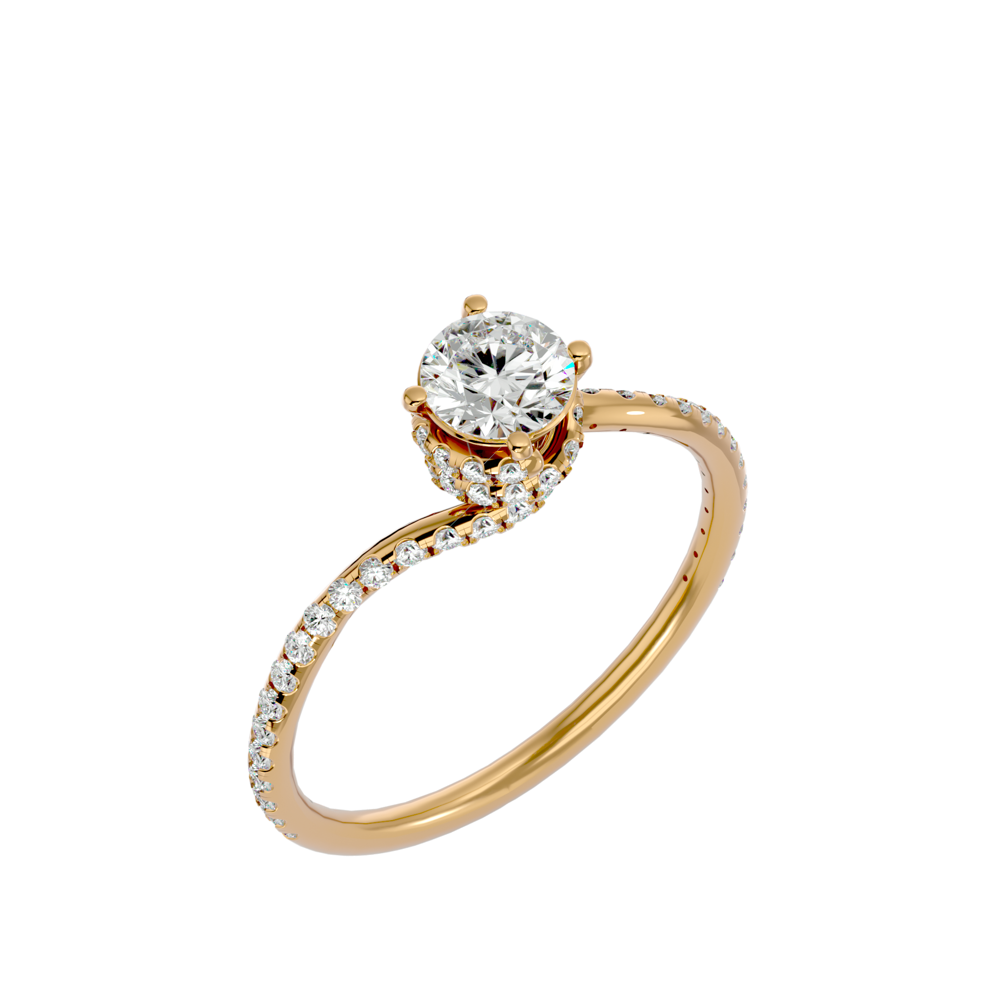 Aura Solitaire Ring