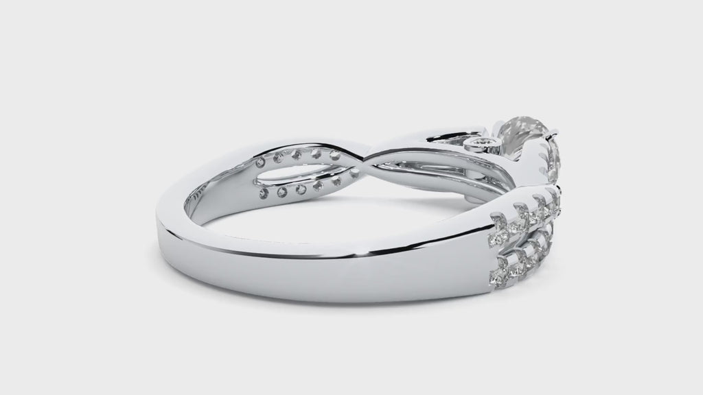 Bethany Solitaire Halo Ring
