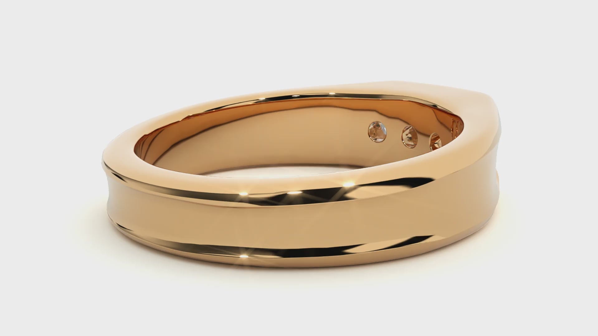 Francis Diamond Mens Studded Ring