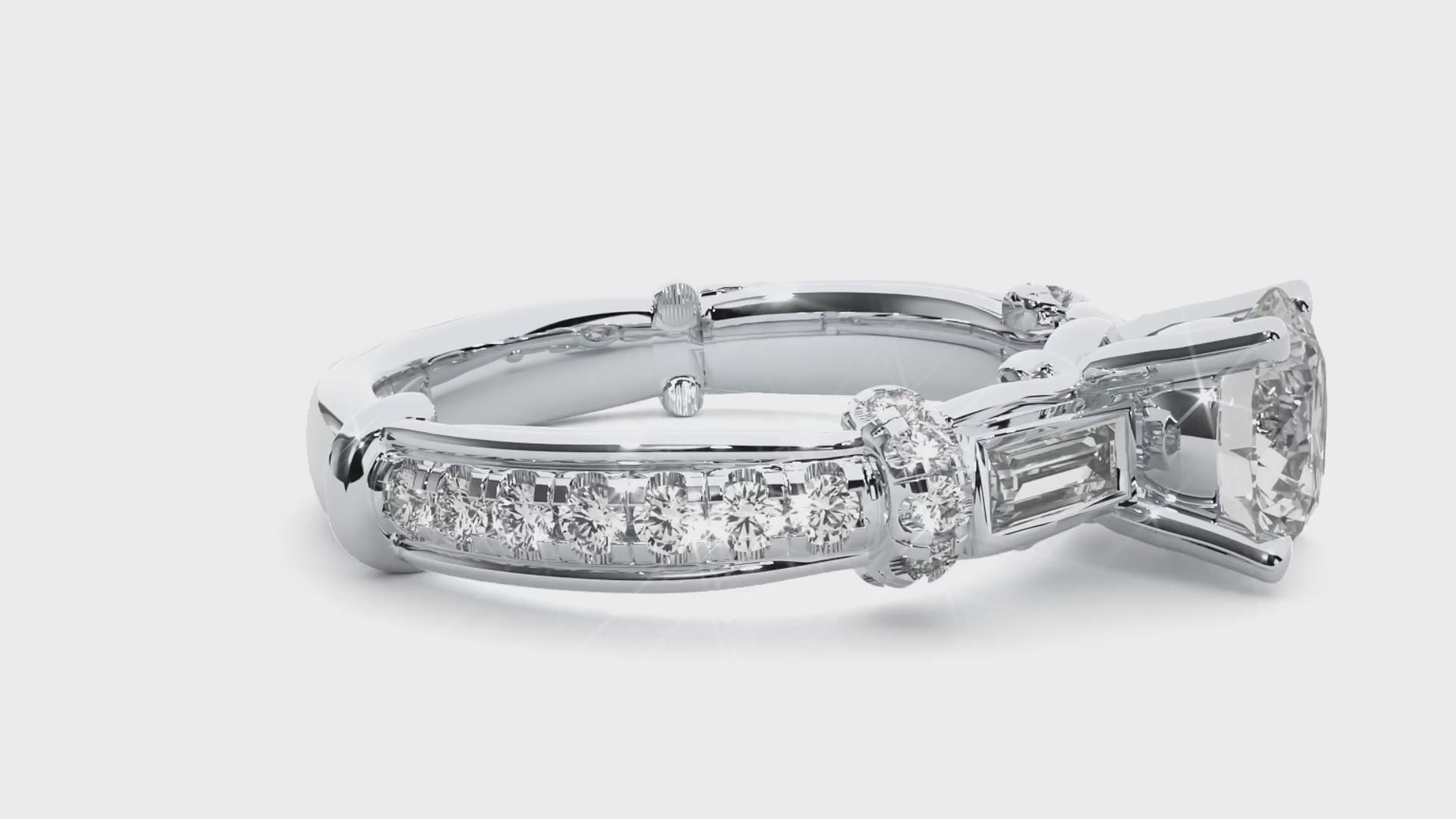 Luna Three Stone Ring