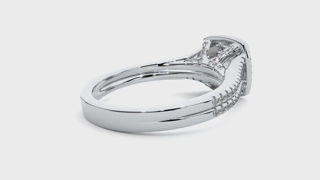 Rosa Halo Ring