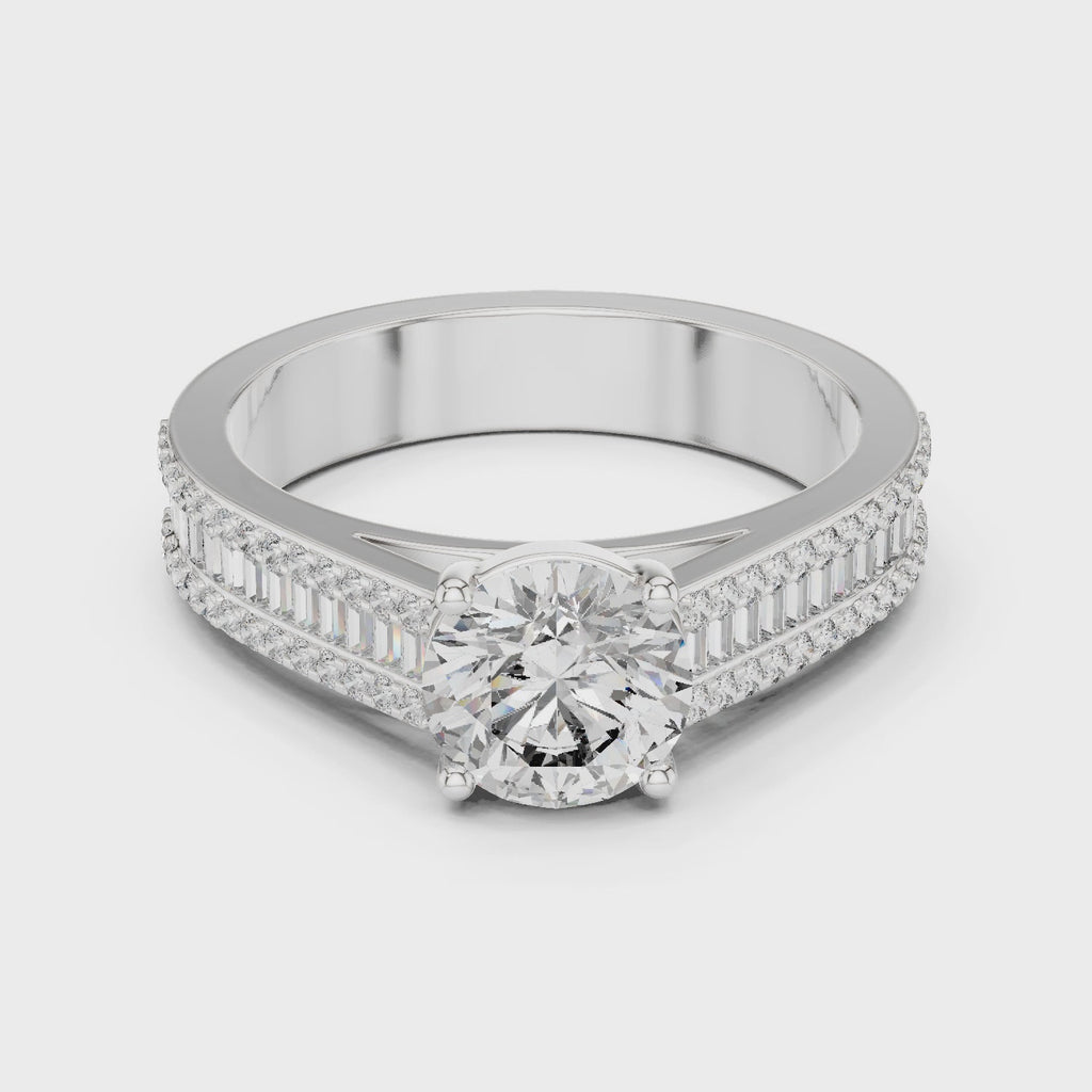 Iris Solitaire Ring