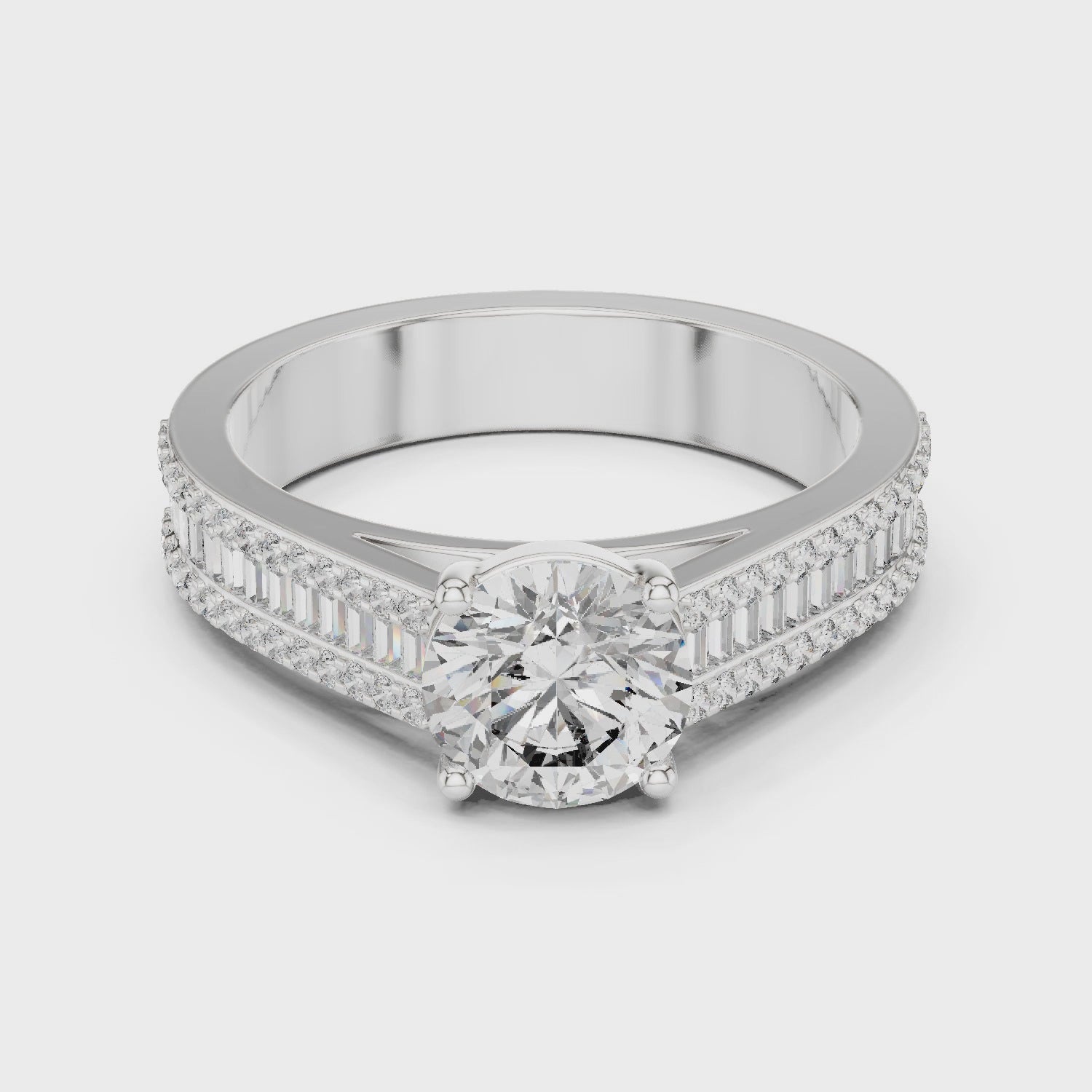 Iris Solitaire Ring